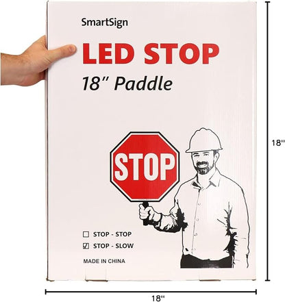SmartSign LED STOP SLOW Paddle - Image 9