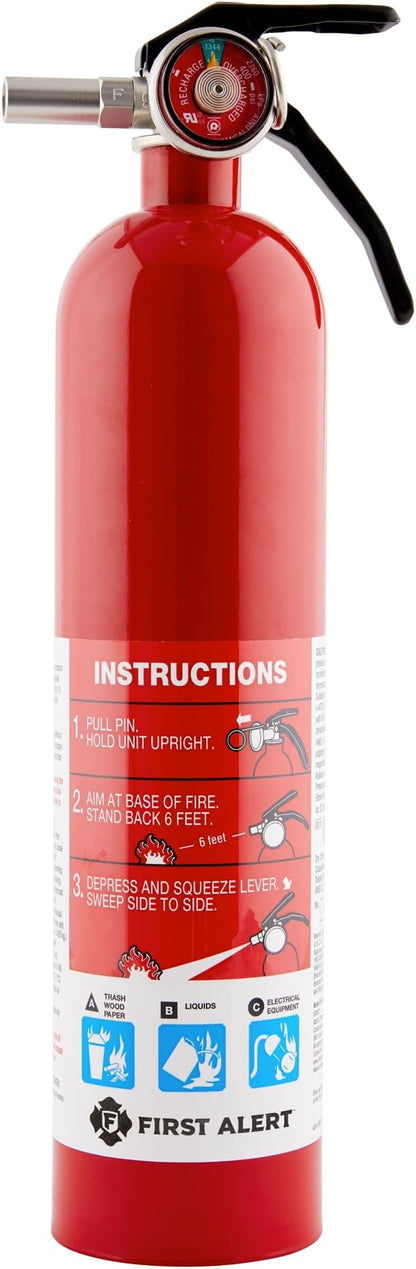 First Alert Fire Extinguisher for Home, Standard Rechargeable Compliance Unit - Image 2