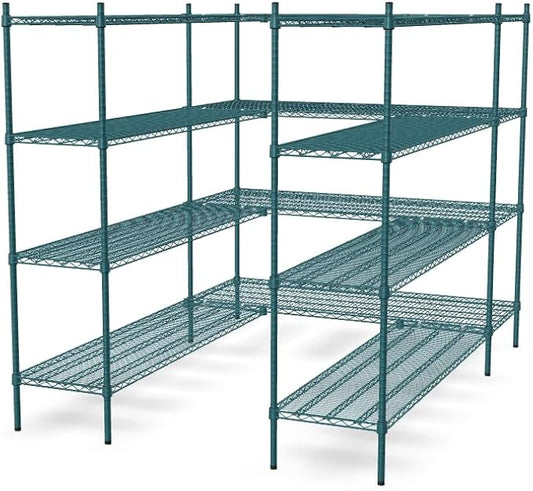 NSF 5' x 7' Walk-in 4-Tier Shelving Unit Kit by Zedfire