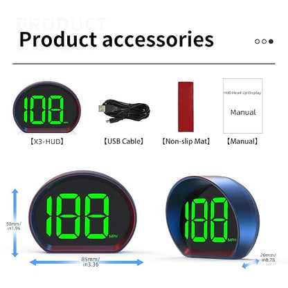 Car Mounted GPS Speedometer, Large Font and Automatically Adjustable Brightness - Image 9