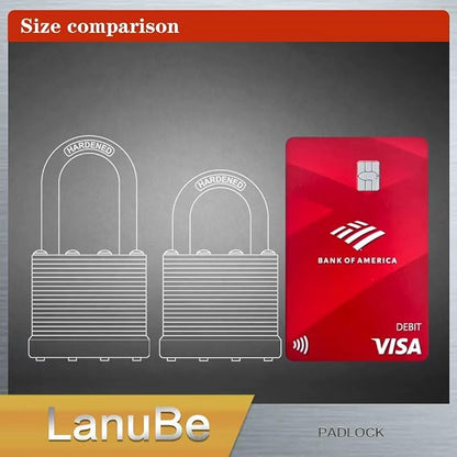 LanuBe Lock Laminated keyed padlock1-9/16 inch, keyed Alike Locks, Normal - Image 4