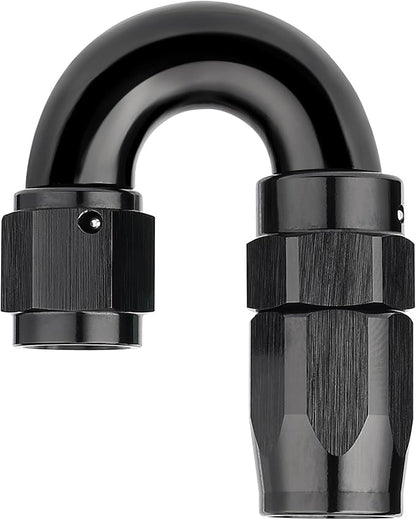 EVIL ENERGY 4AN 180 Degree One Piece Full Flow Hose End Fitting Swivel by EVILENERGY