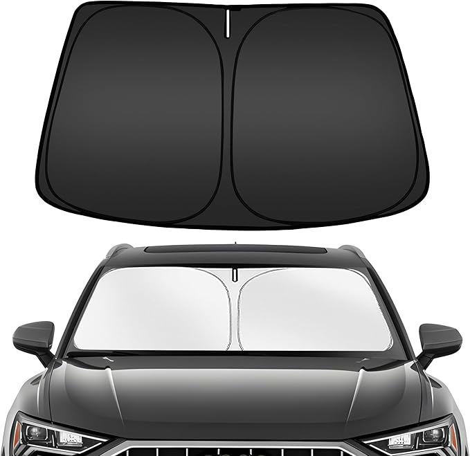ARISMOTOR Windshield Sun Shade for Audi Q3 2019-2025, Custom Fit Foldable Front by ARISMOTOR