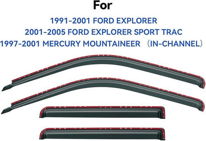 in-Channel Window Visors Rain Guards Shield - Image 2