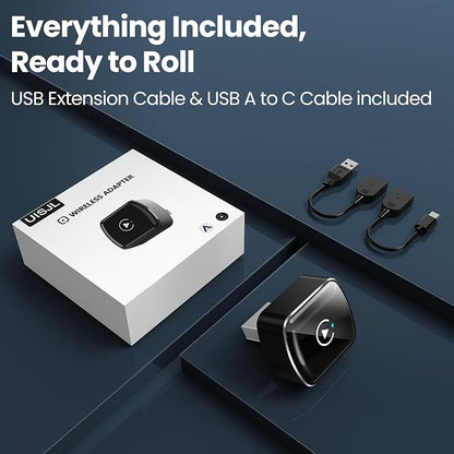 Wireless CarPlay Adapter & Android Auto, 2-in-1 CarPlay Adapter Convert Wired - Image 9