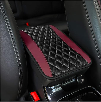 Car Center Console Cushion Pad, Universal Leather Waterproof Armrest Seat Box by Moly+Magnolia