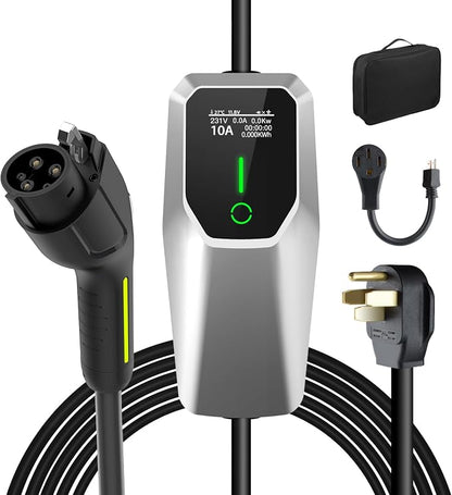 Portable Level 1 and Level 2 EV Charger 240V 32A by jJunsun