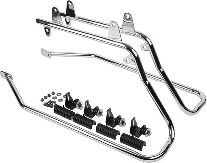 XFMT Hard Saddlebags Saddle Bag & Chrome Conversion Brackets - Image 7
