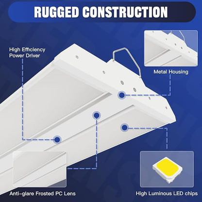 JTT LED Linear High Bay Light 300/240/200W, 45000LM Linear Shop Light - Image 5