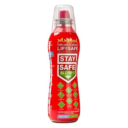LifeSafe Technologies StaySafe All-in-1 Portable Fire Extinguisher, Compact by LifeSafeTechnologies