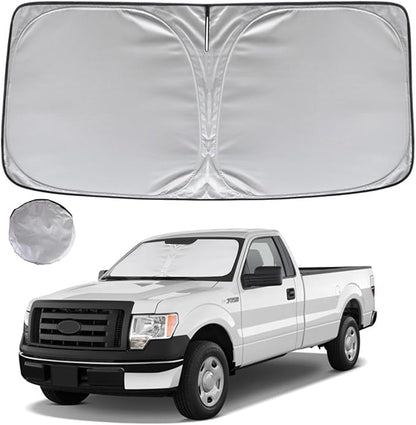 KAYZT Windshield Sun Shade for 2009-2014 Ford F150 Foldable Sunshade Front by KAYZT