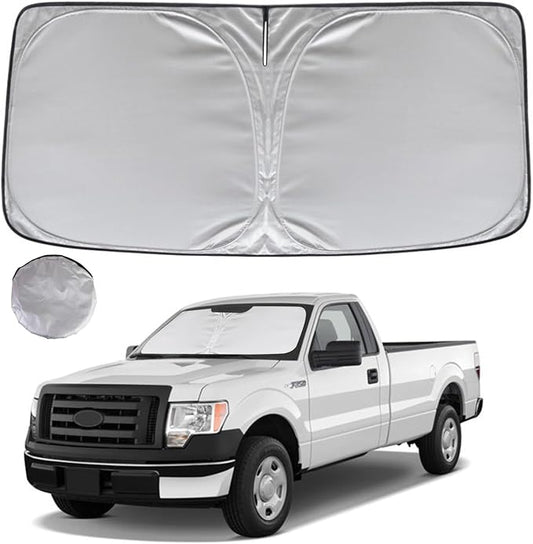 KAYZT Windshield Sun Shade for 2009-2014 Ford F150 Foldable Sunshade Front by KAYZT