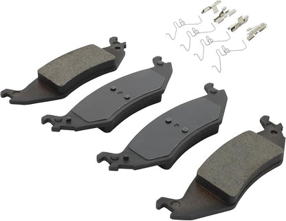 Premium Semi-Metallic Rear Brake Pads Compatible - Image 2
