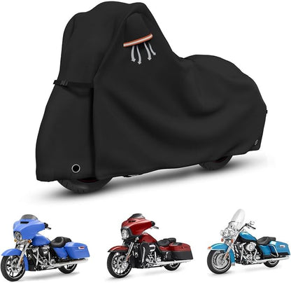 STARTWO Motorcycle Covers with Side Box Waterproof Outdoor by STARTWO