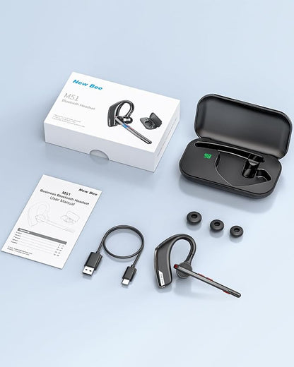 New bee Bluetooth Headset, Wireless Bluetooth Earpiece - Image 8