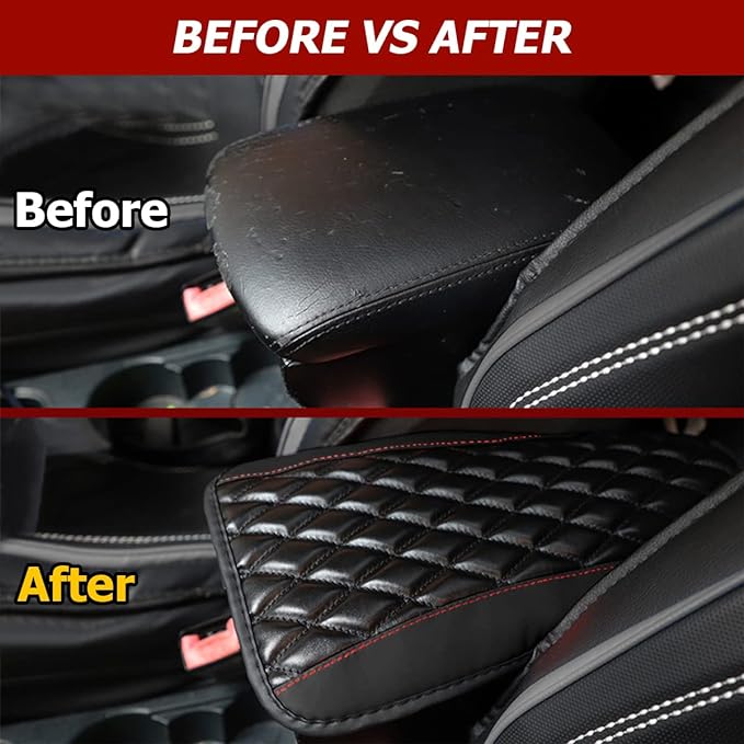 Car Center Console Cushion Pad, Universal Leather Waterproof Armrest Seat Box - Image 6