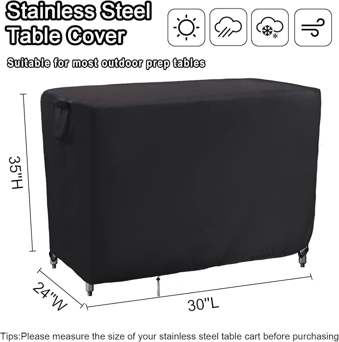 Kingling Prep Table Cover for 30 inch Keter Unity Table, Waterproof Outdoor - Image 2