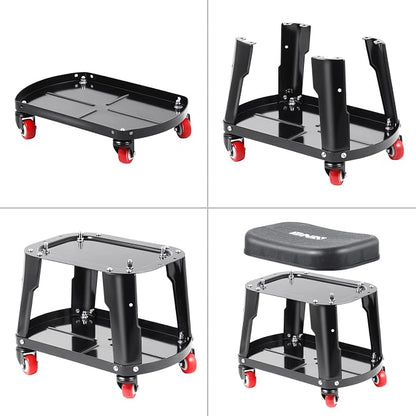 DNA MOTORING TOOLS-00252 Removable Rolling Garage Stool - Image 5