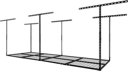 3 x 8FT Overhead Garage Storage Rack, Adjustable Ceiling Storage Racks - Image 9