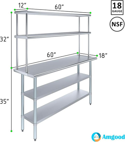Amgood Stainless Steel Work Table - Image 3