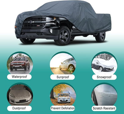 16 Layers Truck Cover Waterproof All Weater, Heavy Duty Outdoor Pickup Truck - Image 4