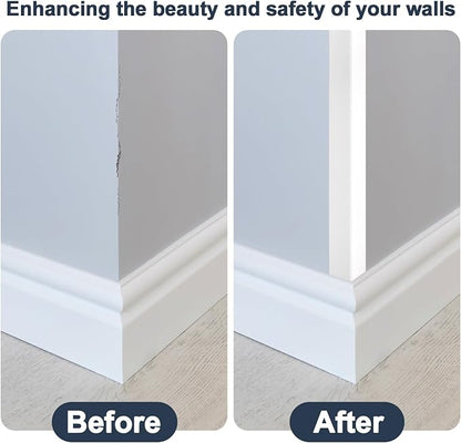 4PCS 45" White Metal Corner Protectors, Aluminum Self Adhesive Corner Guards - Image 7