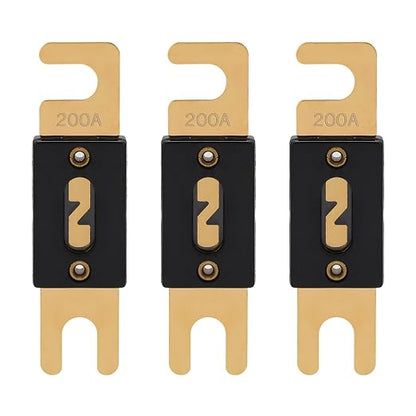 200A ANL Fuse 200 Amp Inline Blade Fuses 32V by VEXUNGA