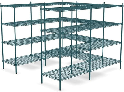 NSF 7' x 7' Walk-in 4-Tier Shelving Unit Kit by Zedfire