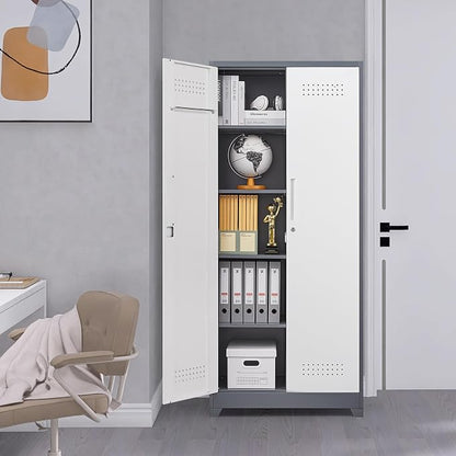 GREATMEET 72.8" Broom Storage Cabinet, Utility Cabinets - Image 8