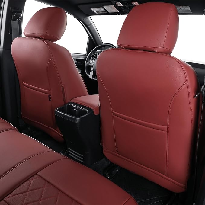 EKR Custom Fit Tacoma Leather Car Seat Covers - Image 4