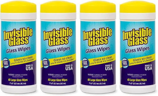 Invisible Glass 90160-4PK Glass Cleaning Wipes Perfect by InvisibleGlass
