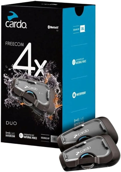 Cardo Systems FREECOM 4X Motorcycle 4-Way Helmet Bluetooth Communication System by CardoSystems