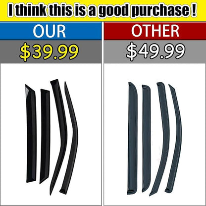 Rain Guards for 4Runner 2010-2022, Tape-on Side Window Deflectors for 4Runner - Image 2