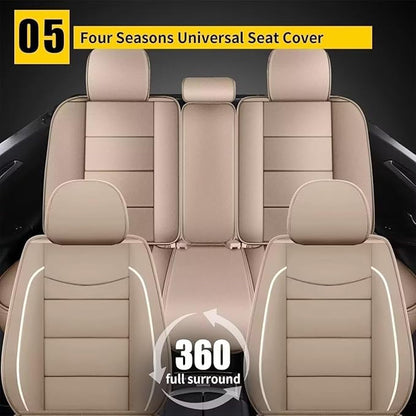 YORKNEIC Leather Car Seat Covers Fit - Image 6