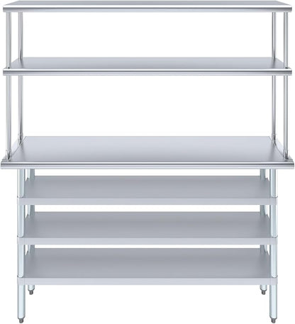 Amgood 14" x 60" Stainless Steel Work Table - Image 2