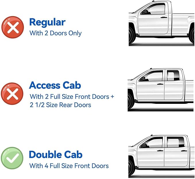 Window Visors Rain Guards for Toyota Tacoma 2005-2023 Double Cab/Full-Size Cab - Image 2
