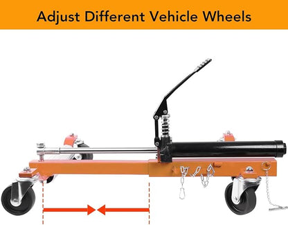 2 Pcs Car Wheel Dolly with Hydraulic Tire Jack, 1500LBS Capacity Trailer Dolly - Image 5