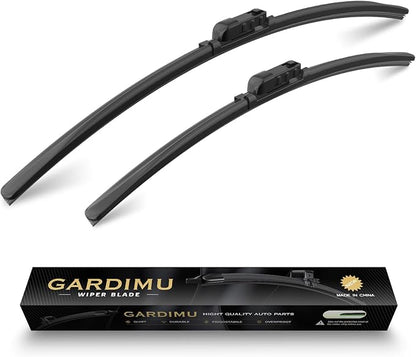 Front Windshield Wipers, 2-Piece Set by GARDIMU