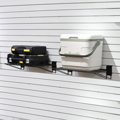 Slatwall Panel Garage Organizer PVC Slatwall Heavy Duty Wall Mounted Rack - Image 2