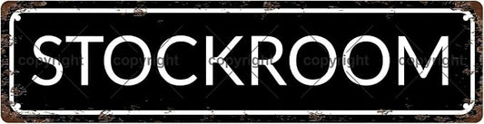 STOCKROOM Vintage Metal Tin Sign, Street Sign, Home Decor, Room Decor, Wall by Unknown