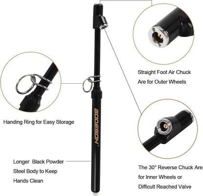 GODESON Dual Head Tire Pressure Gauge, Heavy Duty Pencil Tire Gauge Range - Image 3