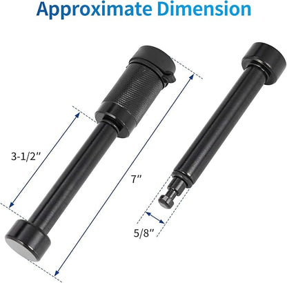 METOWARE Trailer Hitch Locks Receiver Lock Keyed Alike Fits Class III IV 2" - Image 2