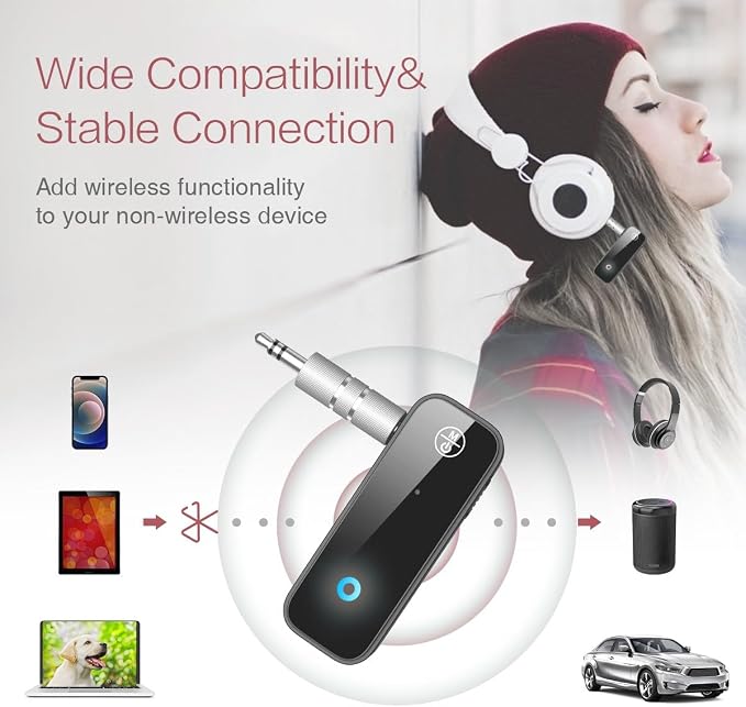 LOFICOPER Bluetooth Transmitter Receiver, Aux Bluetooth 5.0 Adapter - Image 2