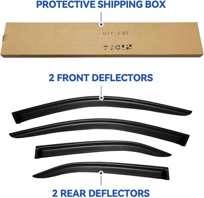 Window Visors Rain Guards for 2007 2008 2009 2010 2011 Toyota Camry, - Image 5