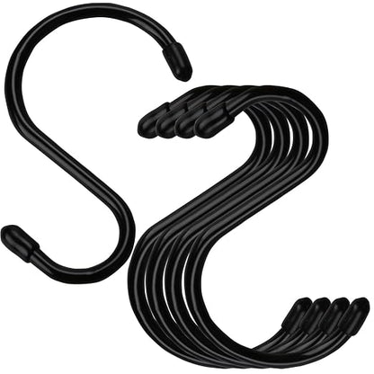 24 Pack 4 inch Large Vinyl Coated S Hooks by Nisoger