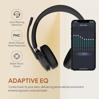 Yealink BH74 with Stand Active Noise Canceling Wireless Headset with Mic - Image 8