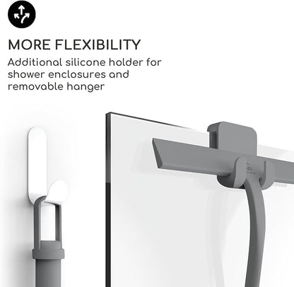 GÜTEWERK Shower Squeegee for Glass Doors, Silicone Window Squeegee, Bathroom - Image 5
