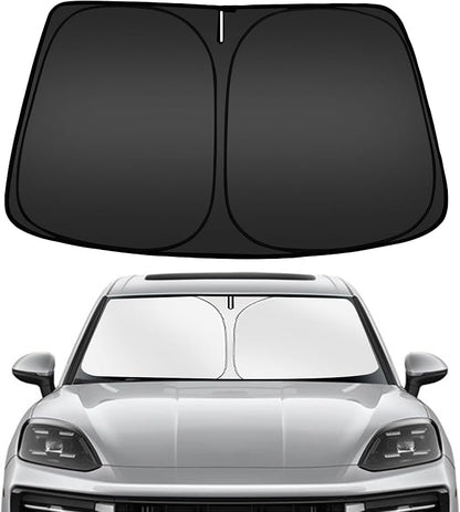 ARISMOTOR Windshield Sun Shade for Porsche Cayenne 2019-2025, Custom Fit by ARISMOTOR