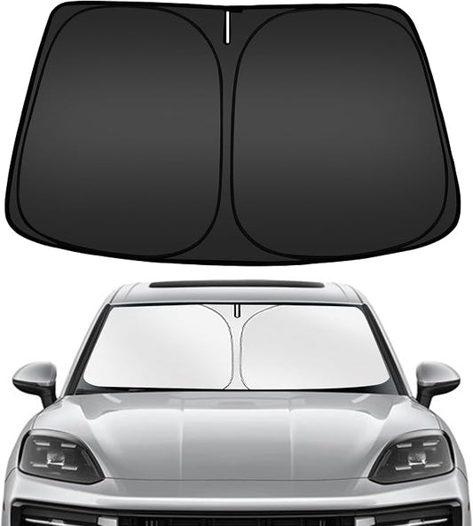 ARISMOTOR Windshield Sun Shade for Porsche Cayenne 2019-2025, Custom Fit by ARISMOTOR