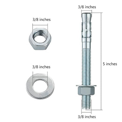 3/8x5" 30Pcs Inch Standard Fasteners - Image 2